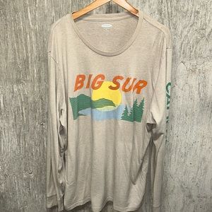 Big Sur California Long Sleeve T-shirt- XXL
